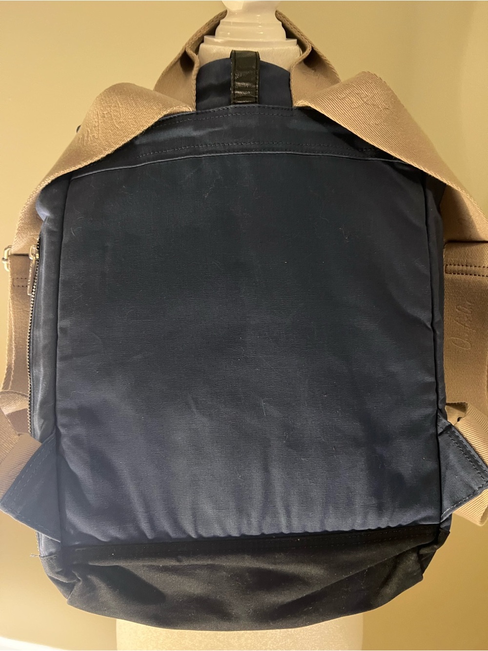 TOMS Navy Backpack with Black Accent Strap - Picture 3 of 10